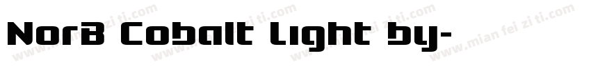 NorB Cobalt Light by字体转换